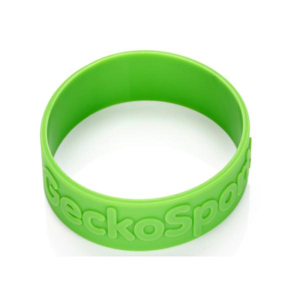 Raised Lettering Low Relief Embossed 1 Inch Custom Silicone Rubber Wristbands