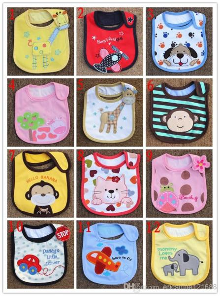 Infant saliva towels 3-layer Baby Waterproof bibs Baby wear accessories kids cotton apron
