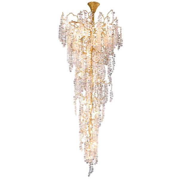 Grandes enormes enormes lâmpadas de pendente personalizadas 9500lm pré-fabricadas Villa luxuosa lâmpadas de teto
