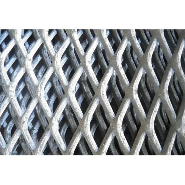 Anti Corrosion Galvanized Expanded Metal Mesh Flattened Raised Construction