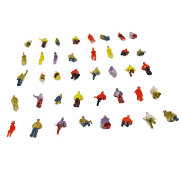 1:100 scale ABS plastic model painted figures model people 2cm for model building materias