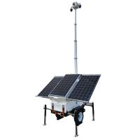 Trailer de CCTV Solar Móvel 24/7 com Câmeras para Sítios de Construção Remotos