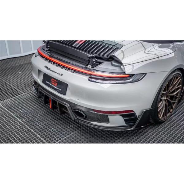 For Porsche 992s Carbon Fiber Body Kit 992s AE Style Dry Carbon Fiber Front Lip Diffuser Spoiler Side Skirt