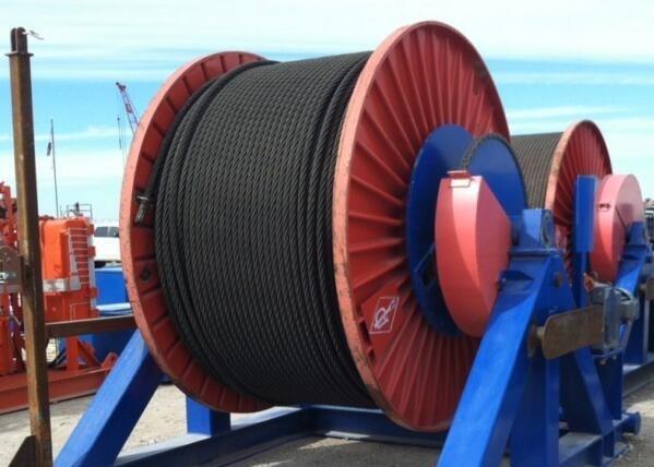 Oil & Gas Rotary Drill Line Wire Rope , Steel Drilling Wire Rope For Drilling Rig