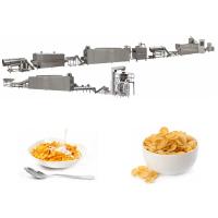 O milho lasca-se os flocos de milho soprados máquina do cereal de café da manhã da fabricação que fazem a linha dos flocos de milho da máquina