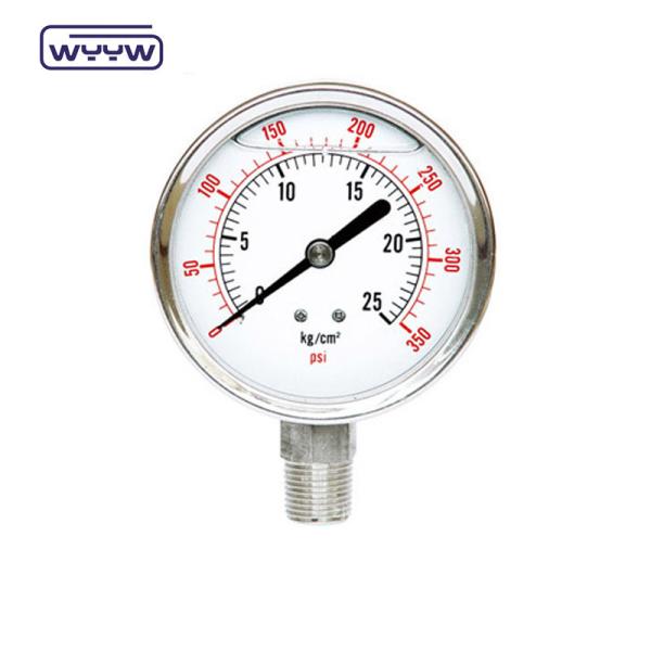 2.5 industrial oil filled pressure gauge price