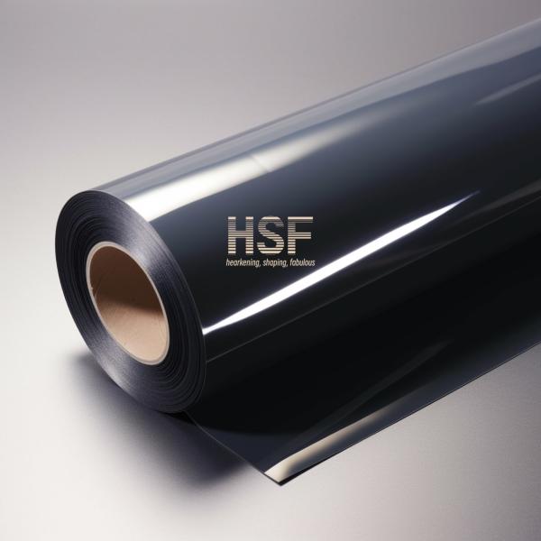 Film antistatique noir de 50 mm en silicone revêtu de film PET 1360 mm