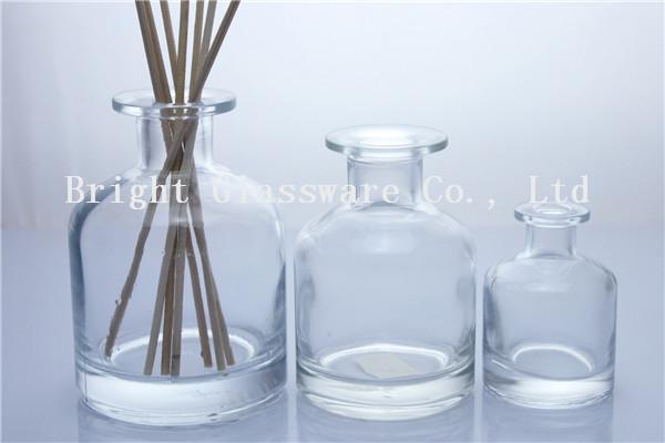 wide mouth amber glass bottle/frosted diffuse bottle series