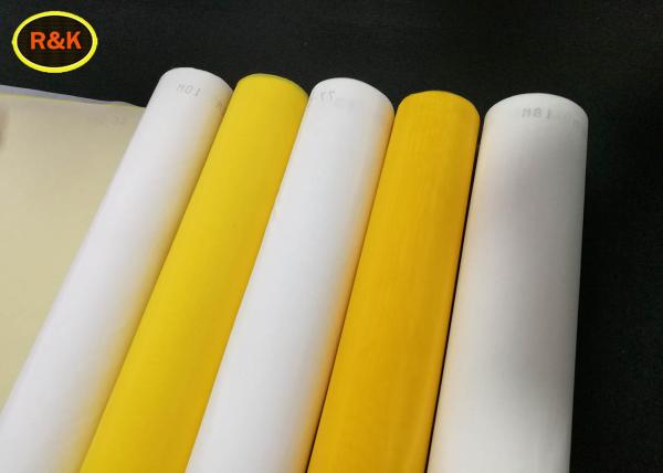 25-420 Mesh White Color Mesh Screen Fabric For Ceramic Glass Screen Printing