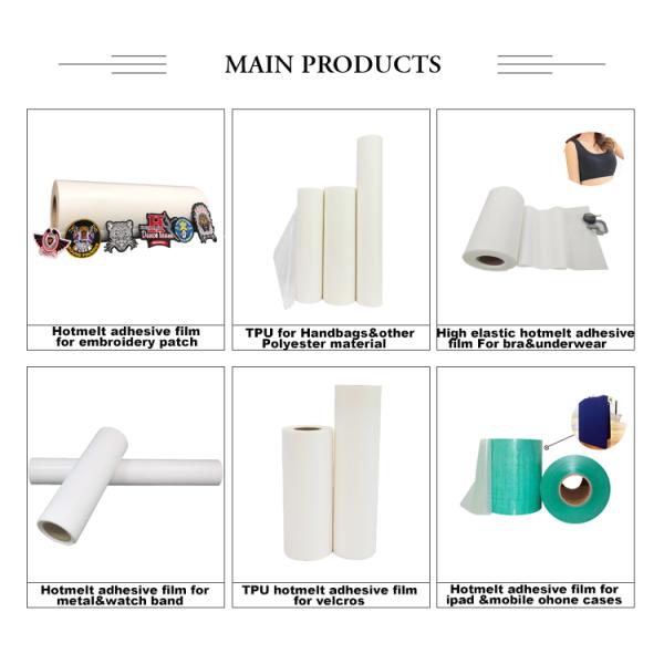Eco дружелюбные прозрачные 480mm PO горячее плавит склеивающую пленку для ткани