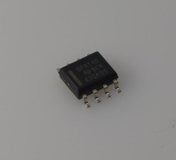 OPA140AIDR Amplificateur opérationnel JFET de précision avec bande passante de 11 MHz, vitesse de balayage de 20 V/µs, faible bruit (7 nV/√Hz), courant de repos de 1,1 mA, alimentation de ±2,25 V à ±18 V, boîtier SOIC-8