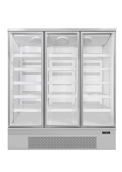 Refrigerar rápido reencadernado automático do congelador ereto comercial de vidro da porta