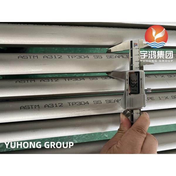 ASTM A312 Stainless Steel Polished Pipe TP304 ISO 9001 Approved