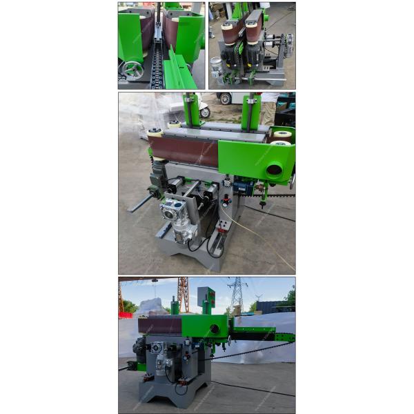 Solid Wood/Plastic/Plywood Double-Sided Polishing Machine with 150mm Maximum Width