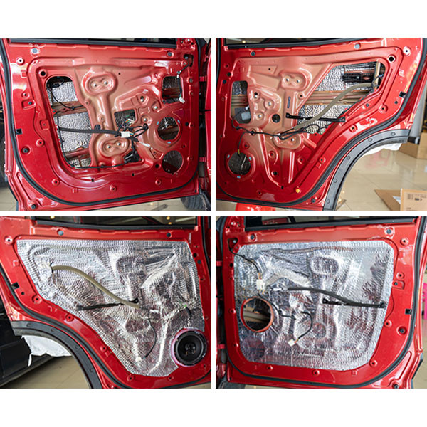 2 мм водонепроницаемый бутиловый резиновый автомобильный звукозаглушающий коврик с сильной кожурой и клейкой