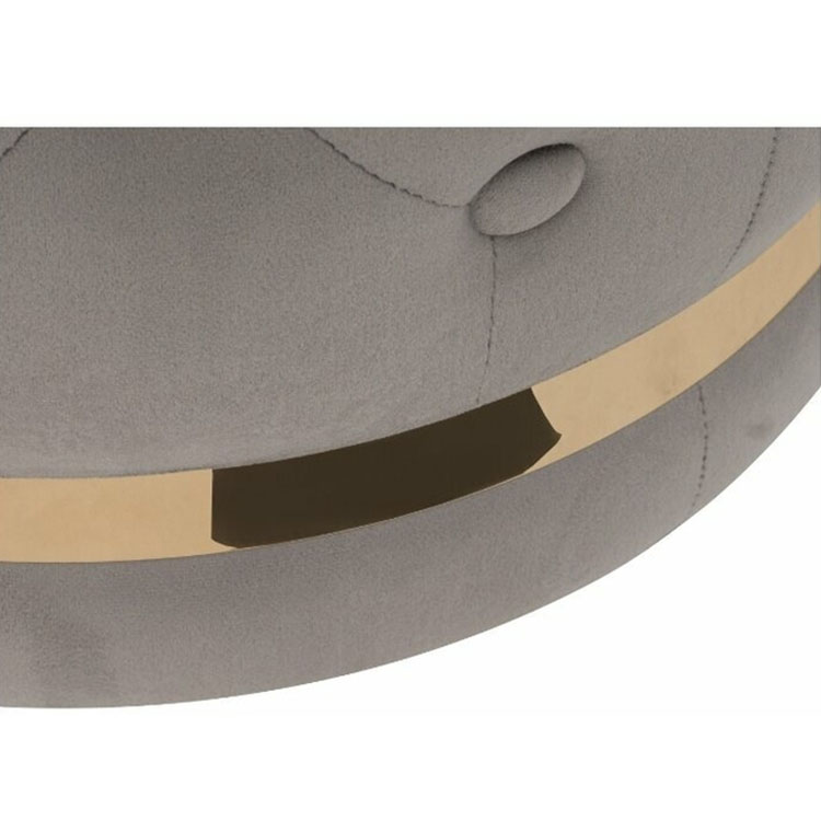 Plastic Wooden Round Ottoman Stool Seat Chair Pouf