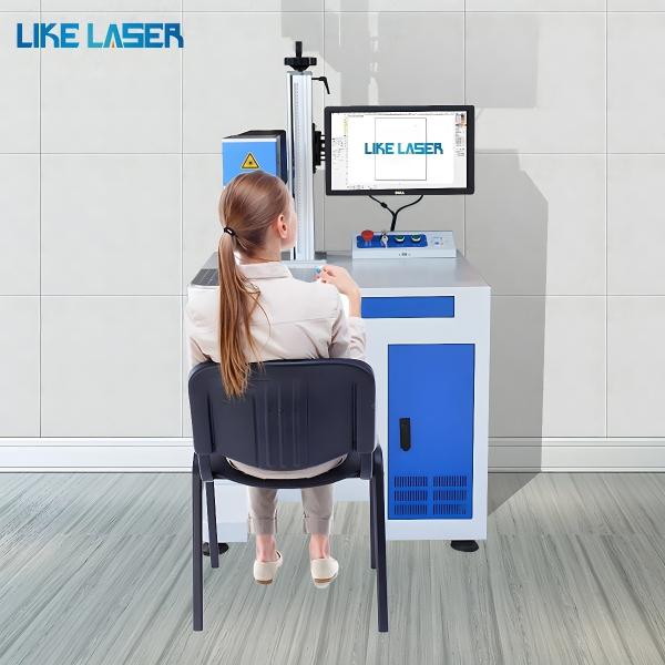 Nonmetal Engraving Galvo CO2 Ov Laser with Air Cooling System and Conveyor Belt 30W 60W
