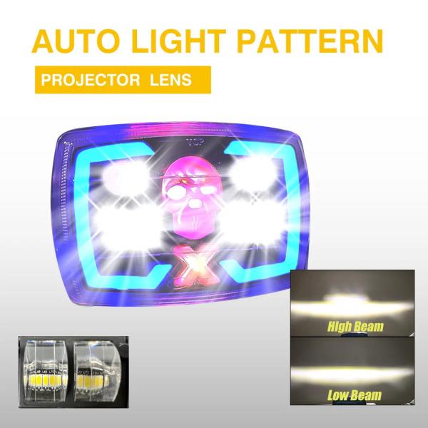 12V Plastic Skull Shape Projector Fog Light Available For Honda CD 70cc 125cc