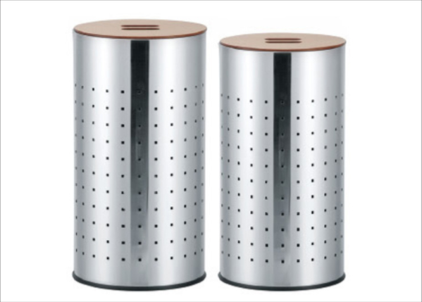 35L 55L Morden Stainless Steel Perforated Dustbin Beautiful Design