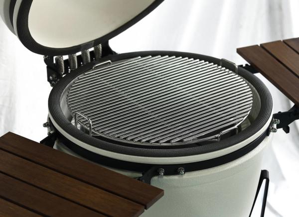 Bubble White Glaze Charcoal Kamado Grill 21.5 Inch 57*65cm