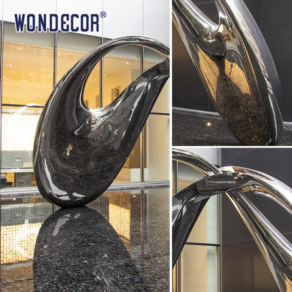 Cuadrado Gran Arte Geometría Arco Escultura de acero inoxidable