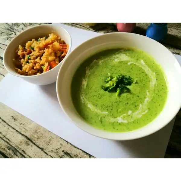 OEM Cream Broccoli Soup Instant Vegetable Milk Soup Ready To Eat Packed Food