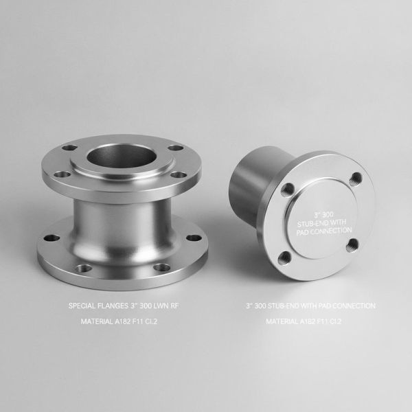 SPECIAL FLANGES 3” 300 LWN RF & 3” 300 STUB-END WITH PAD CONNECTION Material A182 F11 Cl.2