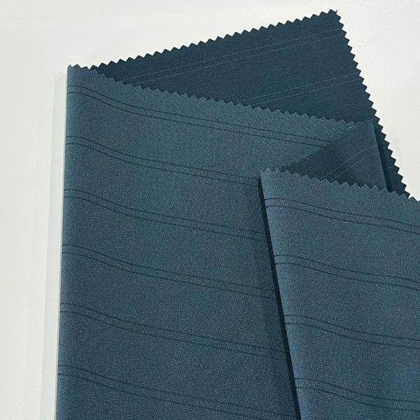 Anti Static Cationic Polyester Fabric Interlock Four Way Stretch Diagonal Stripe Fabric