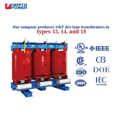 Transformateur de distribution à sec de type 3 de série SCB11 Maintenance gratuite 200kVA