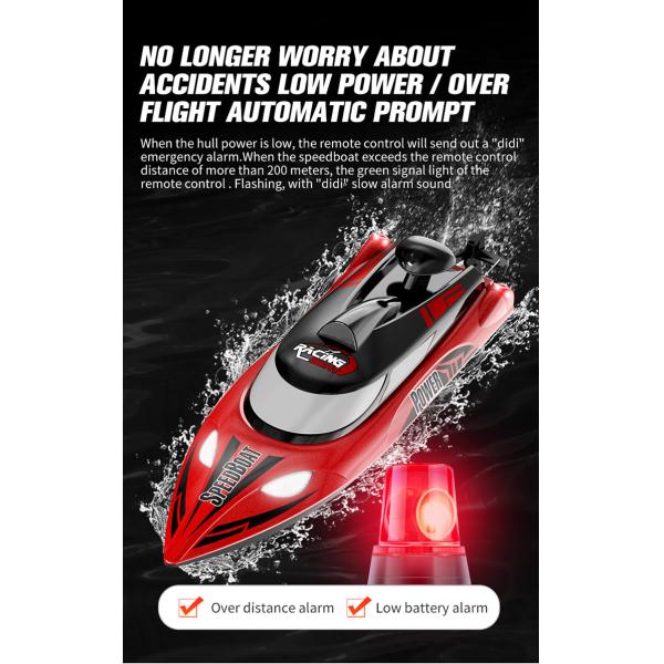 2 CHANNELS Control Electric Boat with 35km/H High Speed and Night Navigation Lights