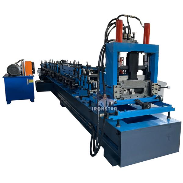 Full Automatic CZ Purlin Roll Forming Machine | High Speed Steel CZ Channel Manufacturing Equipment