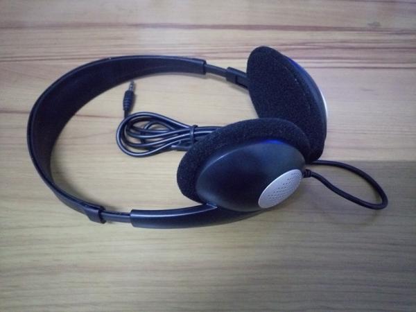 Conference stereo headphone lightweight headphone meeting headphone with leather pads