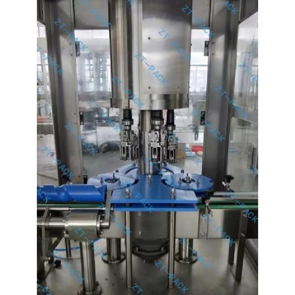 Wine Bottle Cap Tightening Machine Olive Oil , Rotary Juice Bottle Cap Sealing Machine