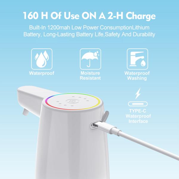 450ML Plastic Refillable Foaming Soap Dispenser 119*81*204mm For Home And Office Use