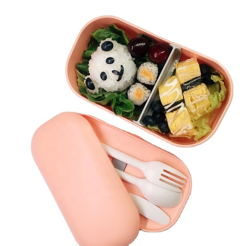 Teenagers' Eco Recyclable Microwave Heated Lunch Box with Customized Logo and Color