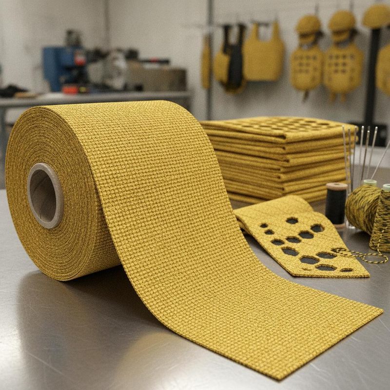 Durable Para Aramid Fabric for Protective Gear Industrial Applications and Safety Equipment Manufacturing