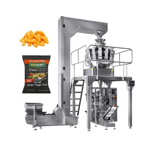 5bags/min Vertical Form Fill Seal Packaging Machines Nitrogen Banana Chips