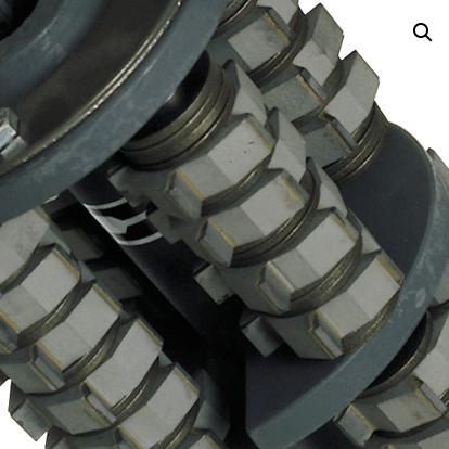 Deck Scaling Derusting Scarifiers Von Arx FR200 Drum With TCT Tungsten Carbide Cutters
