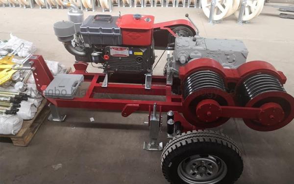 Heavy Duty Electric Wire Rope Dual-Bullwheel Capstan Winch For Cable Pulling