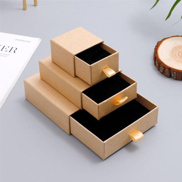 Customized Luxury Thin Jewelry Boxes Colorful Cardboard Bracelet Gift Packaging Set Recycled Kraft Material Perfume Wedding