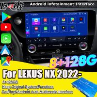 Lsailt Qualcomm Interface vidéo Lexus pour Lexus NX260 NX350H LX RX ES Interface d'infodivertissement Inclus YouTube, NetFlix