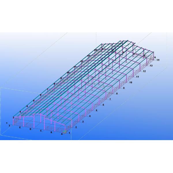 Prefab Metal Horse Barn Fire Resistant Long Lasting Steel Livestock Shed With Gable Roof