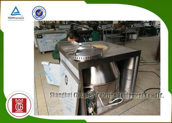 Electric Ceramics / Tainless Steel Pancake Furnace For Food Plaza