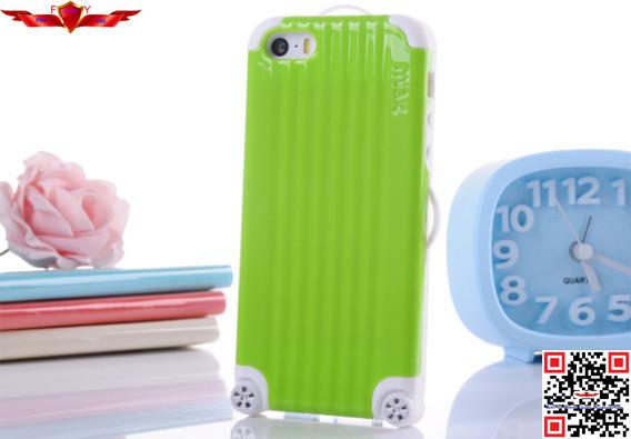 New Fashon Design Luggage PC+TPU Cover Case For Iphone 4/5 Multi Color High Quality