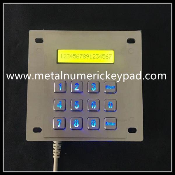 FCC Certified Stainless Steel Keyboard Illuminated With LED Indicator