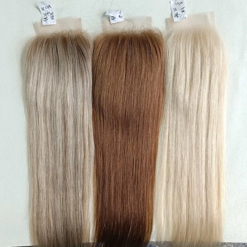 Free Part Kim K Full Transparent HD Lace Hair Topper Pieces 3X5 5x5 Swiss Lace Closure for White Women