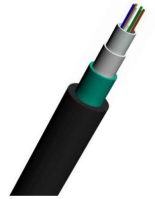 Cabo de fibra ótica interno de GJYFXS com o tubo fraco blindado de aço ondulado
