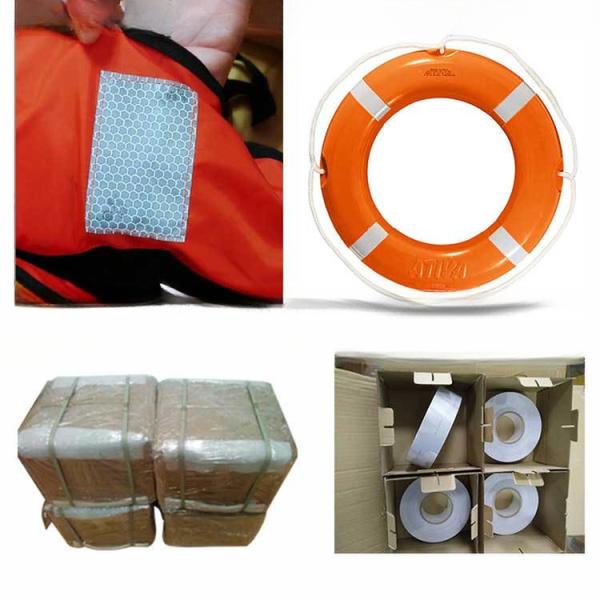 Tearable Honeycomb Silver Adhesive Solas Approval Reflective Sticker For Lifejacket