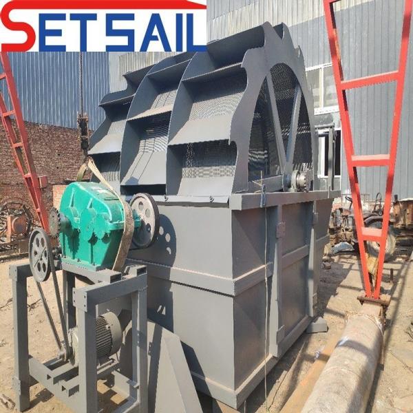 Good Water Wheel Sand Washing Machine with Motor Power 18.5KW and Max. Capacity 500m3