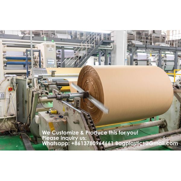 Eco-Friendly Kraft Paper Tape, Biodegradable Kraft Paper Tape, Recyclable Writable Packing Tape, Non-Coated Surface For Masking, Sealing